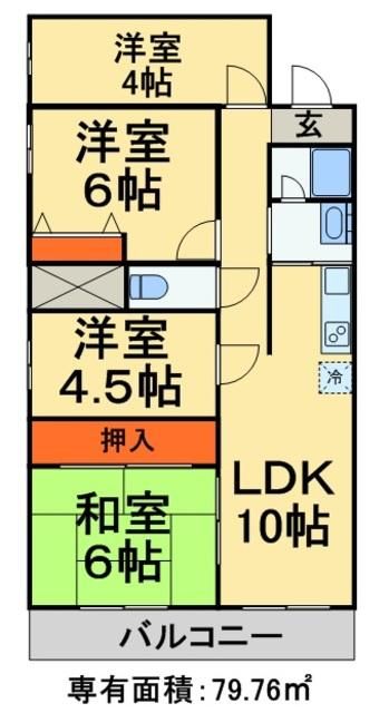 【市川市新田のマンションの間取り】