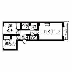 厚別イーストＮ，Sの間取り