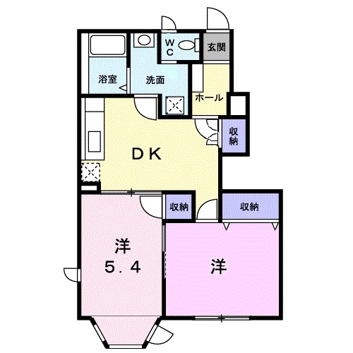 サクセス筑前　一番館の間取り