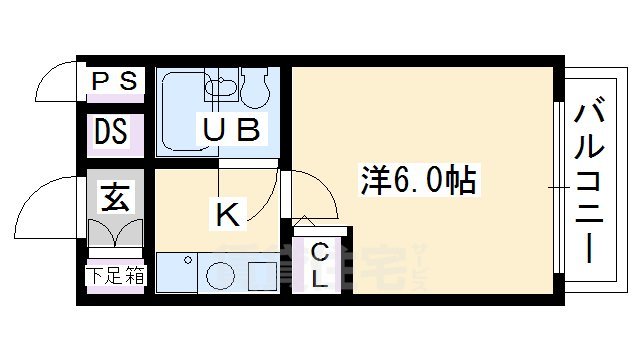 デトムワン西陣パート3の間取り