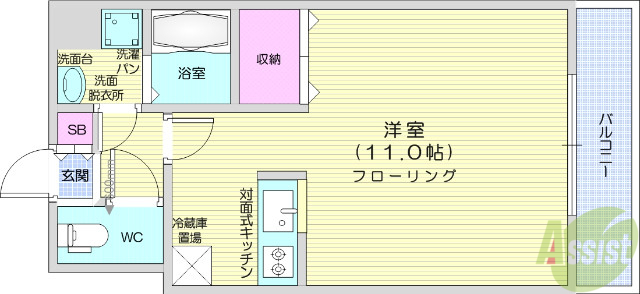 サンヒルズの間取り