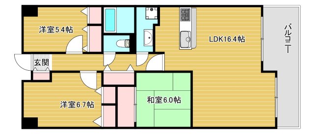 グランソレイユ日本橋の間取り