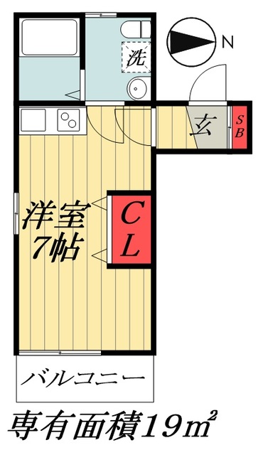 【船橋市海神町南のアパートの間取り】