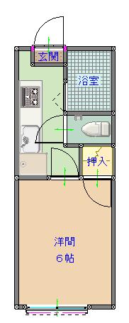 エムハイツの間取り