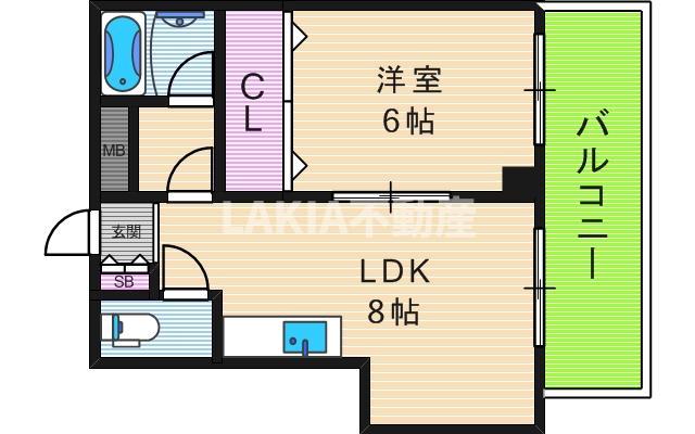 リベルタトム桃が池IIの間取り