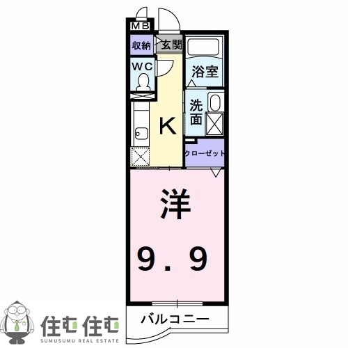 ダイアモンド　エフの間取り