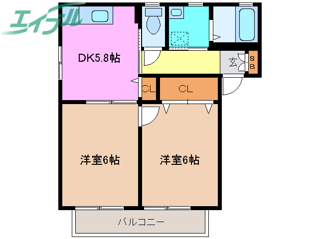 リヴェールの間取り