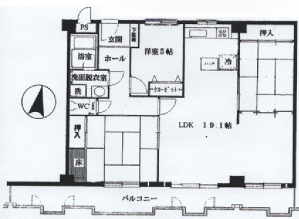 サンロイヤル池田駅前の間取り