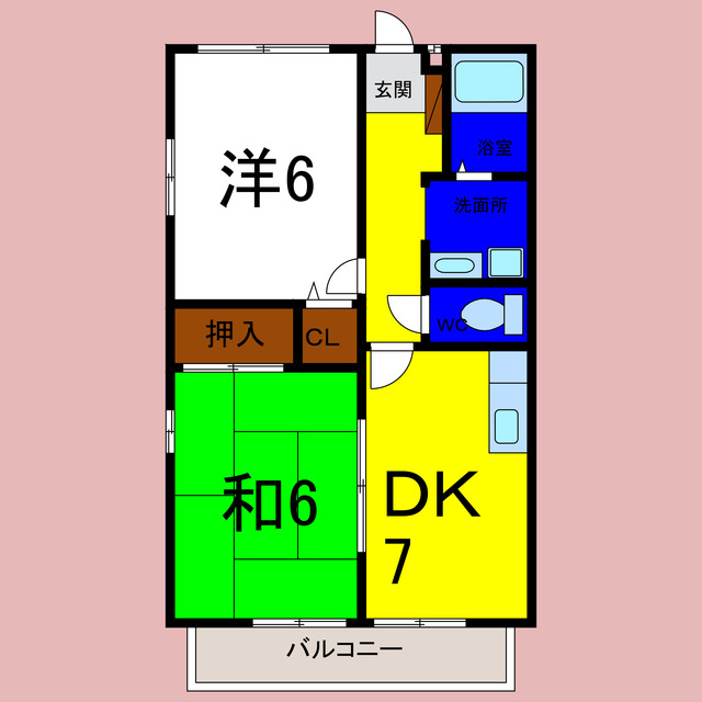 エザンス中谷の間取り