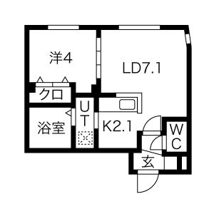 F-HOUSE発寒の間取り