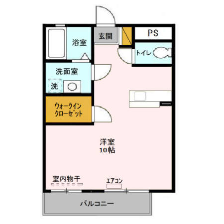 ひたちなか市大字高場のアパートの間取り