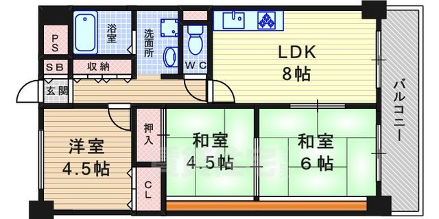 クローバーハイツ西台の間取り