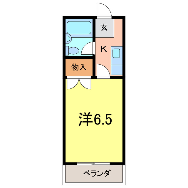 ハイツ銭成の間取り