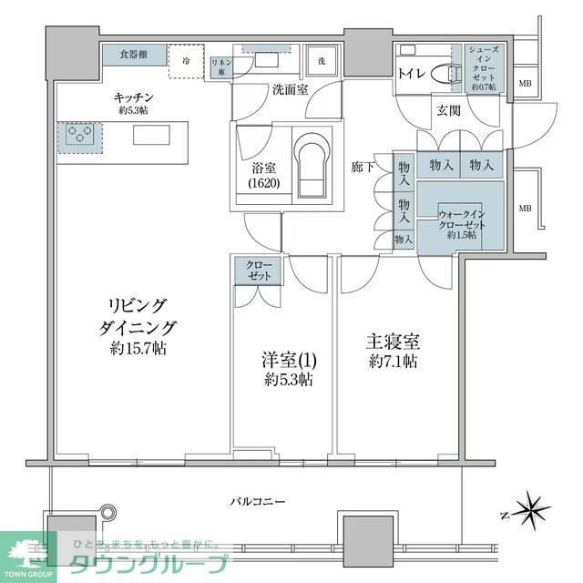 WORLD TOWER RESIDENCEの間取り