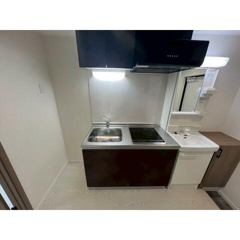 キッチン　2口IHコンロのシステムキッチンです