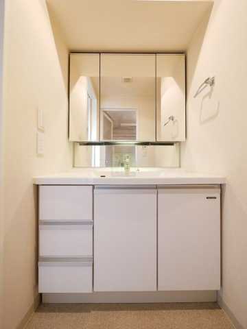 洗面設備　プライムアーバン本駒込の洗面所