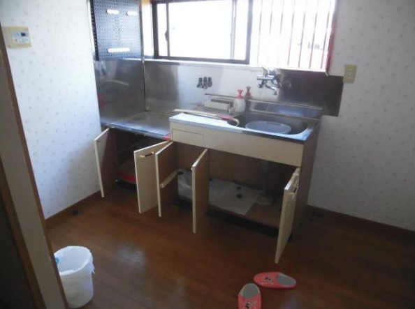 土生町平屋のキッチン写真
