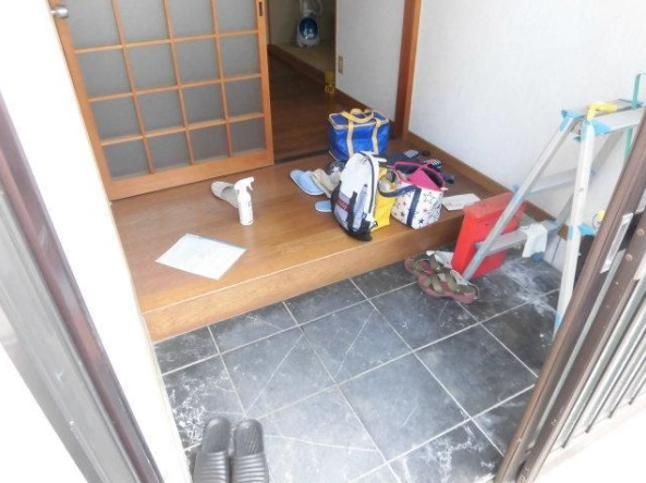 土生町平屋の玄関写真