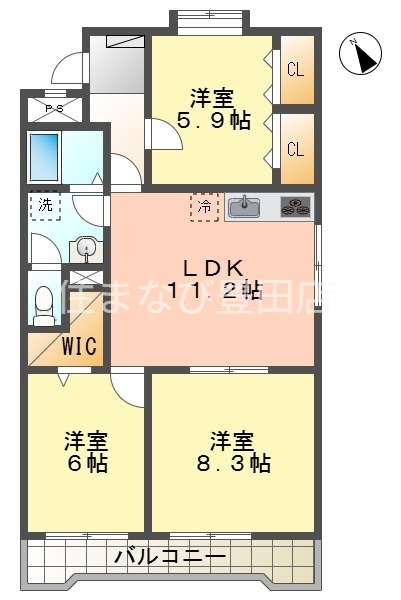 東新スカイハイツの間取り写真