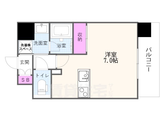 ベラジオ雅び西大路五条2の間取り写真