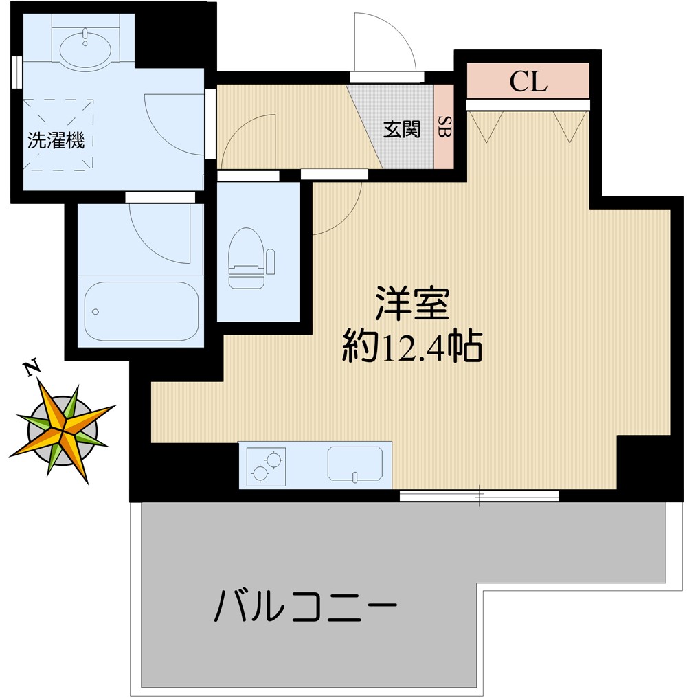 シティコート春日の間取り写真