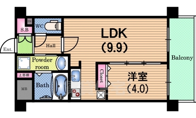 ラブニール西長堀パークフロントの間取り写真