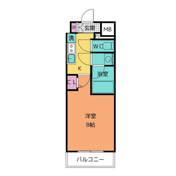 地下鉄桜通線 丸の内駅 徒歩6分 14階建 築4年の間取り写真