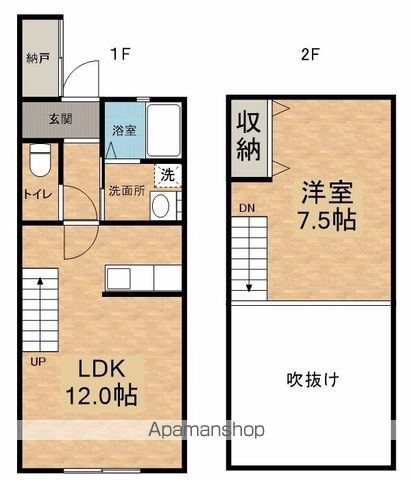阿武隈急行 丸森駅 徒歩15分 2階建 築21年の間取り写真
