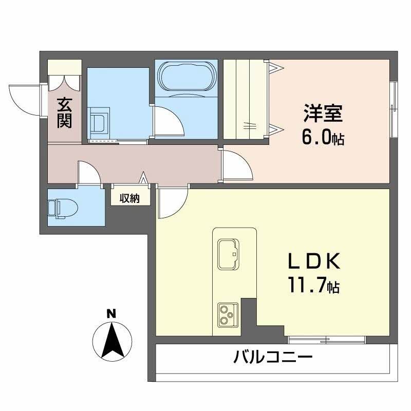 プロヌーブ ミカの間取り写真