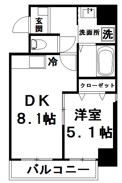 さいたま市大宮区宮町のマンションの間取り