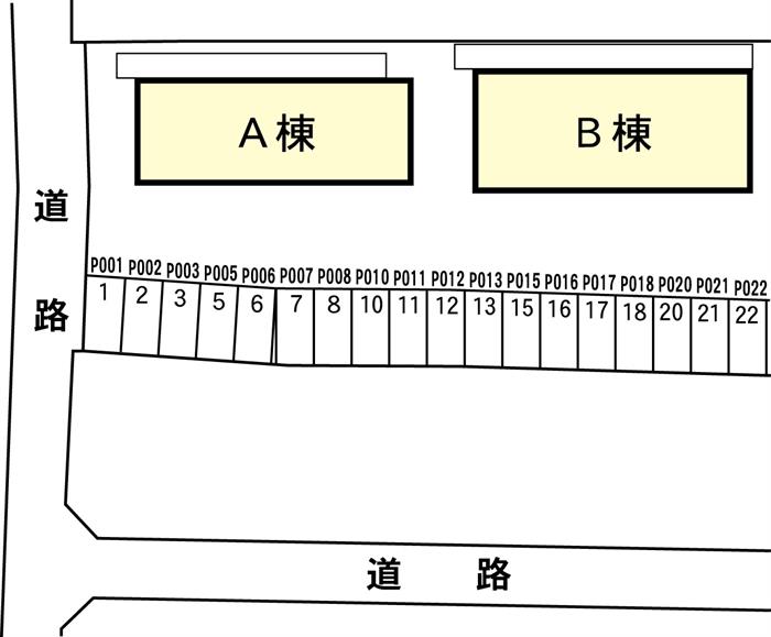 【ルノンＢの駐車場】