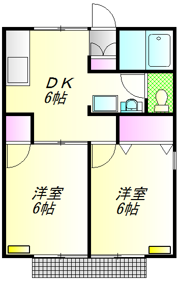 セジュール玉川の間取り