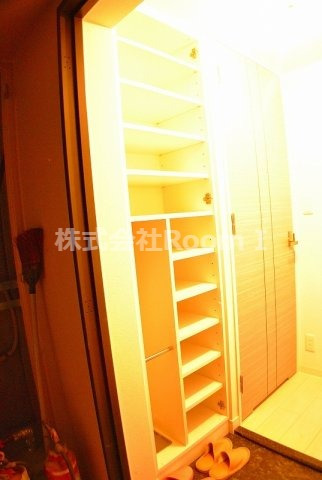 収納　たっぷりとした収納スペースです