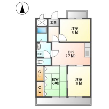 安藤ハイツの間取り