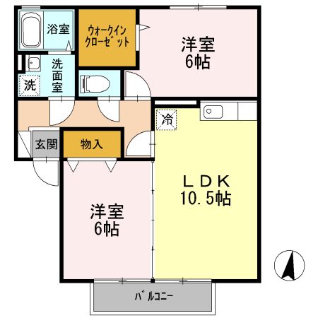 シャトレー日出IIの間取り