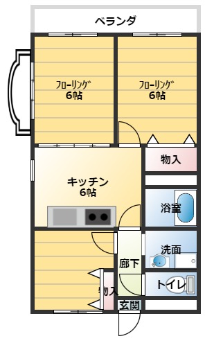 ルビーヒルズ509の間取り