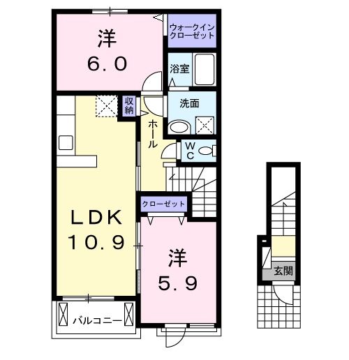 ロワンテール　IIの間取り