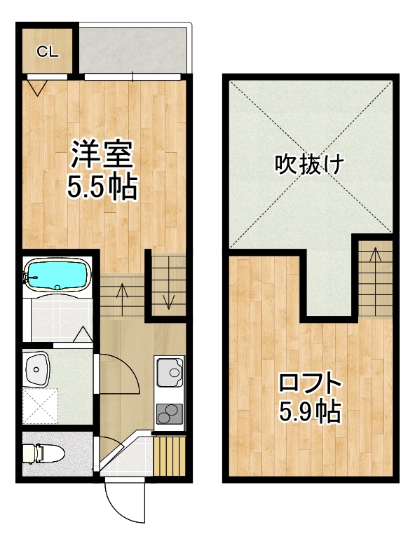 MODERN PALAZZO　平和Liebeの間取り