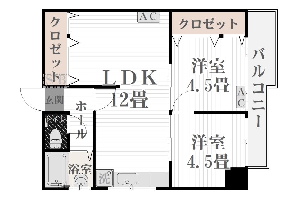 立石ビル（山之口町）の間取り