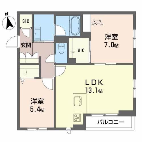 駿東郡長泉町上土狩のマンションの間取り