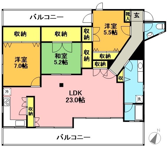 ソーワ下馬ホームズの間取り