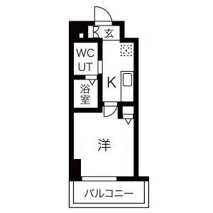 神戸市兵庫区下沢通のマンションの間取り