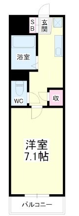 浜松市中央区西伊場町のマンションの間取り