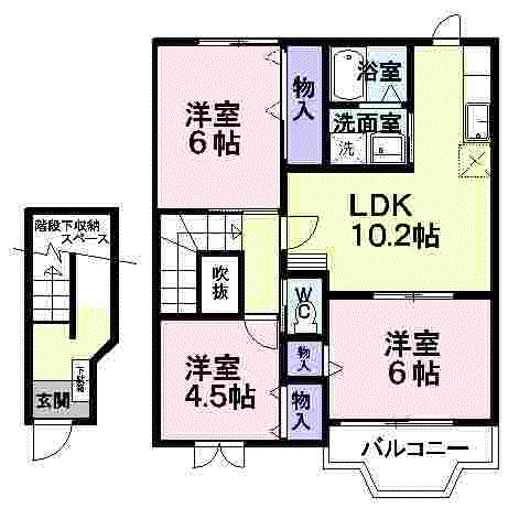 アスペンベールＢの間取り