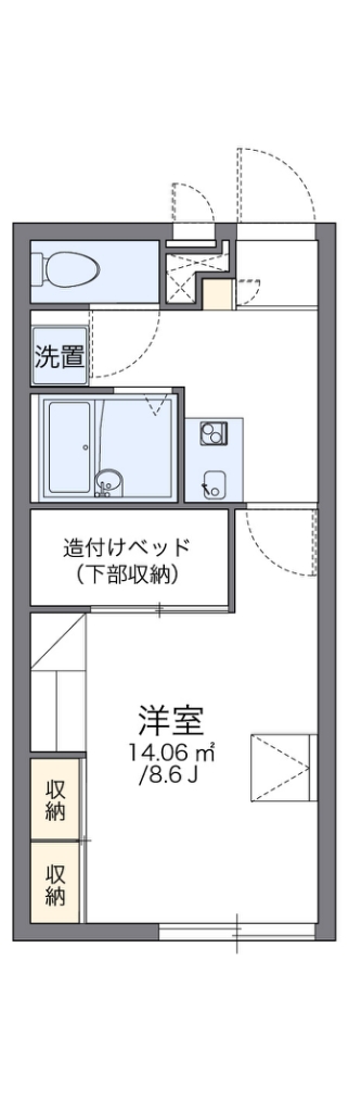 【レオパレスクライフの間取り】