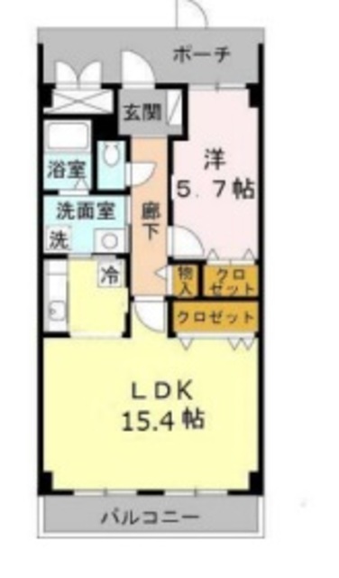 エルロード住吉6号館の間取り