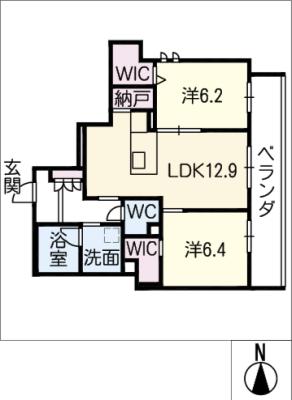 シャーメゾンｔｏｕｅｉの間取り