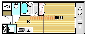 茨木市舟木町のマンションの間取り