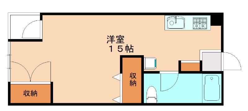 北九州市小倉北区昭和町のマンションの間取り