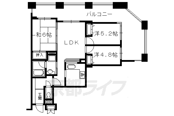 パインフィールド洛南の間取り